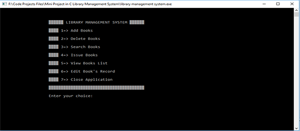 library management system project in c ppt